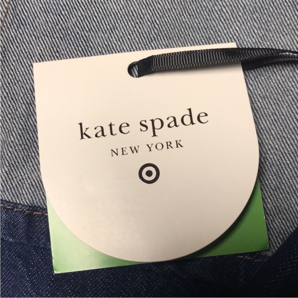 Kate Spade X Target High Rise Rolled Cuff Dark Blue Ankle Jeans Size 14 | NWT! - Picture 7 of 12